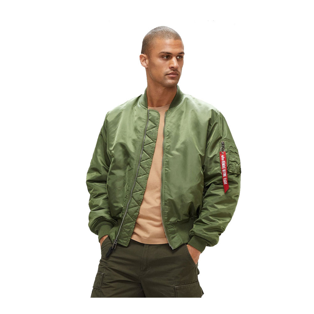Alpha Industries Men's Blood Chit Bomber Jacket Sage Green MA-1 100101 -  Icon Store