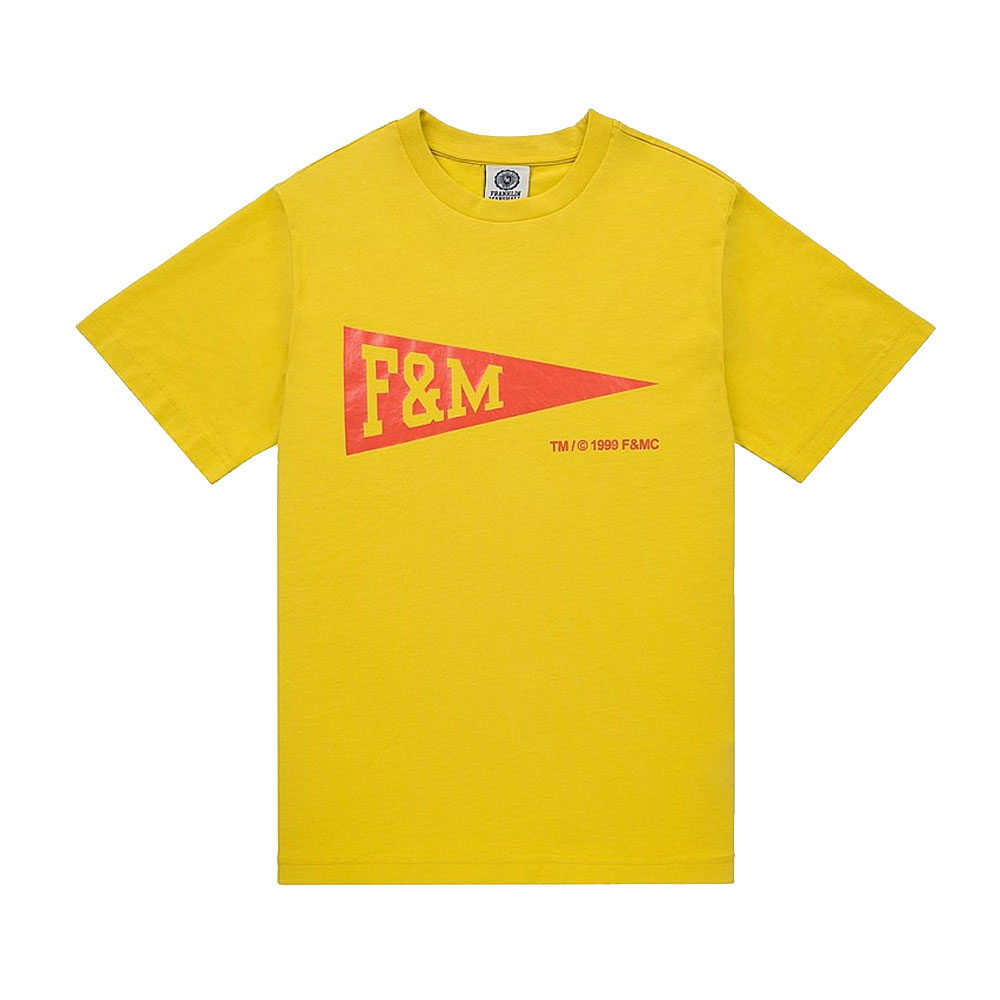 Franklin & Marshall Men’s T-shirt with Letter Print Yellow