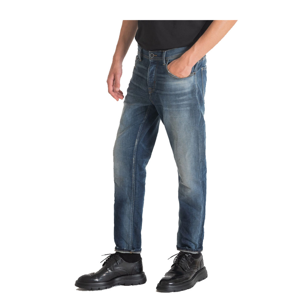 Antony Morato Ανδρικό Τζιν Παντελόνι “Argon” Slim Fit Jeans with Tapered Ankle Blue Denim