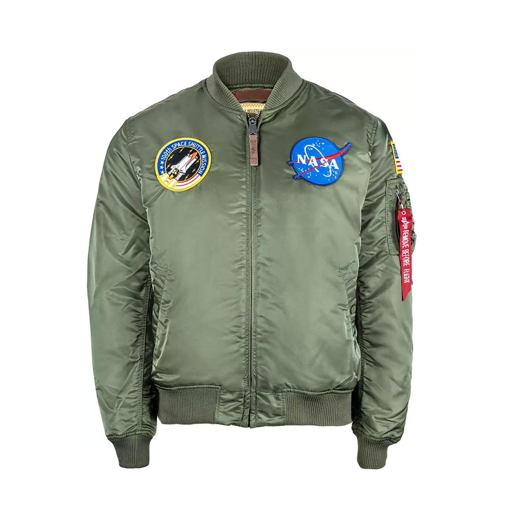 Alpha Industries Men’s NASA Jacket MA-1 VF 59 Sage Green
