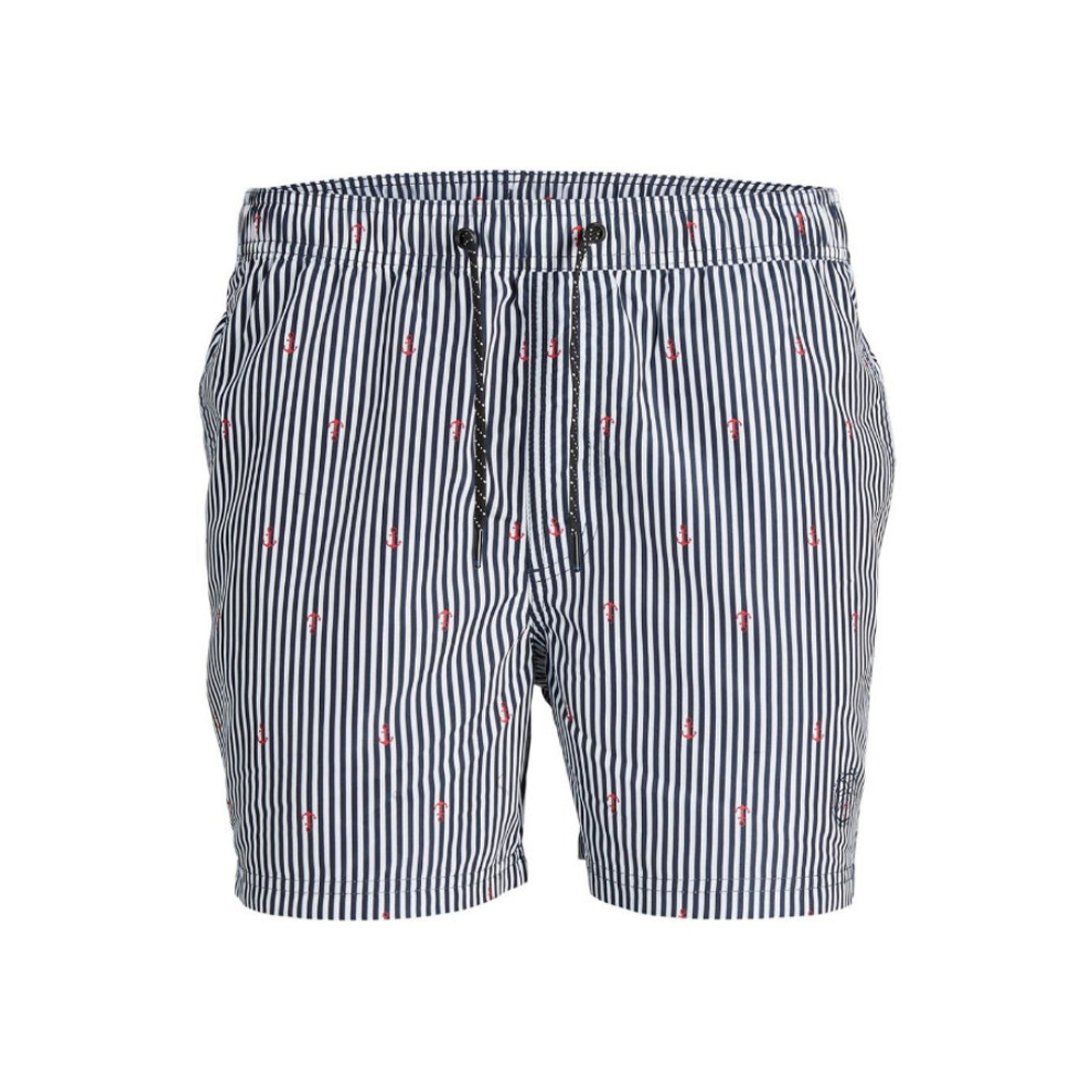 Jack & Jones Men’s Swim Shorts Jpstfiji Jjswim Mini Stripe Ly Navy Blazer