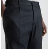 Antony Morato Men’s “Gustaf” Carrot-Fit Shorts in Linen Blend with Central Peat Black