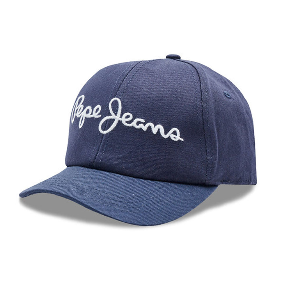 Pepe Jeans Ανδρικό Καπέλο Wally Embroidered Logo Basic Cup Marine