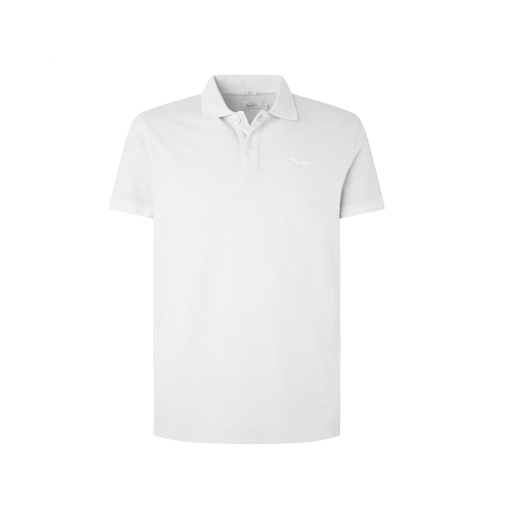 Pepe Jeans Ανδρική Μπλούζα Logo Polo T-Shirt White