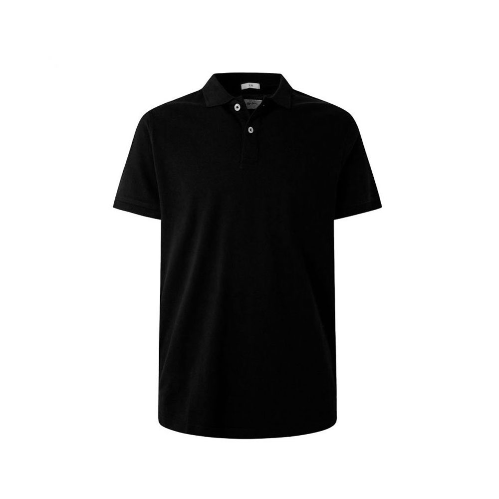 Pepe Jeans Men’s Logo Polo T-Shirt Black