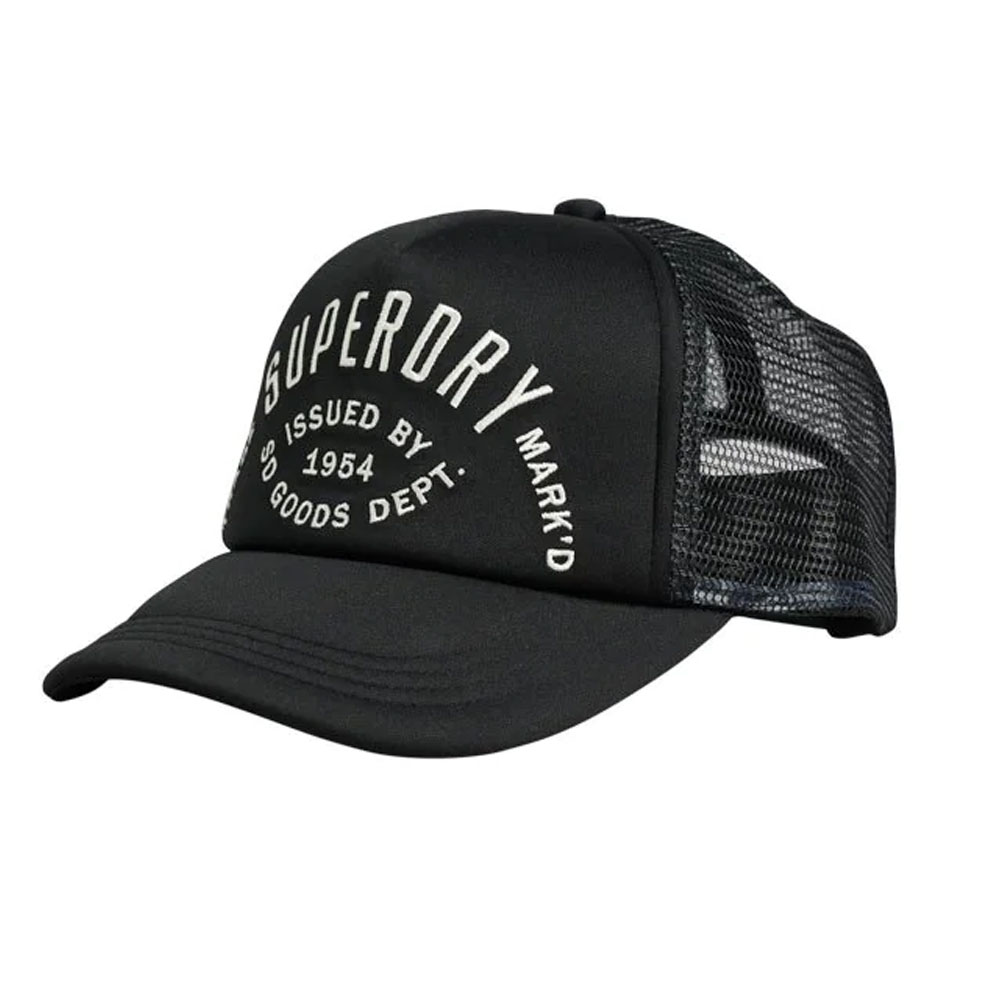 Superdry Ανδρικό Καπέλο Vintage Trucker Cap Washed Black